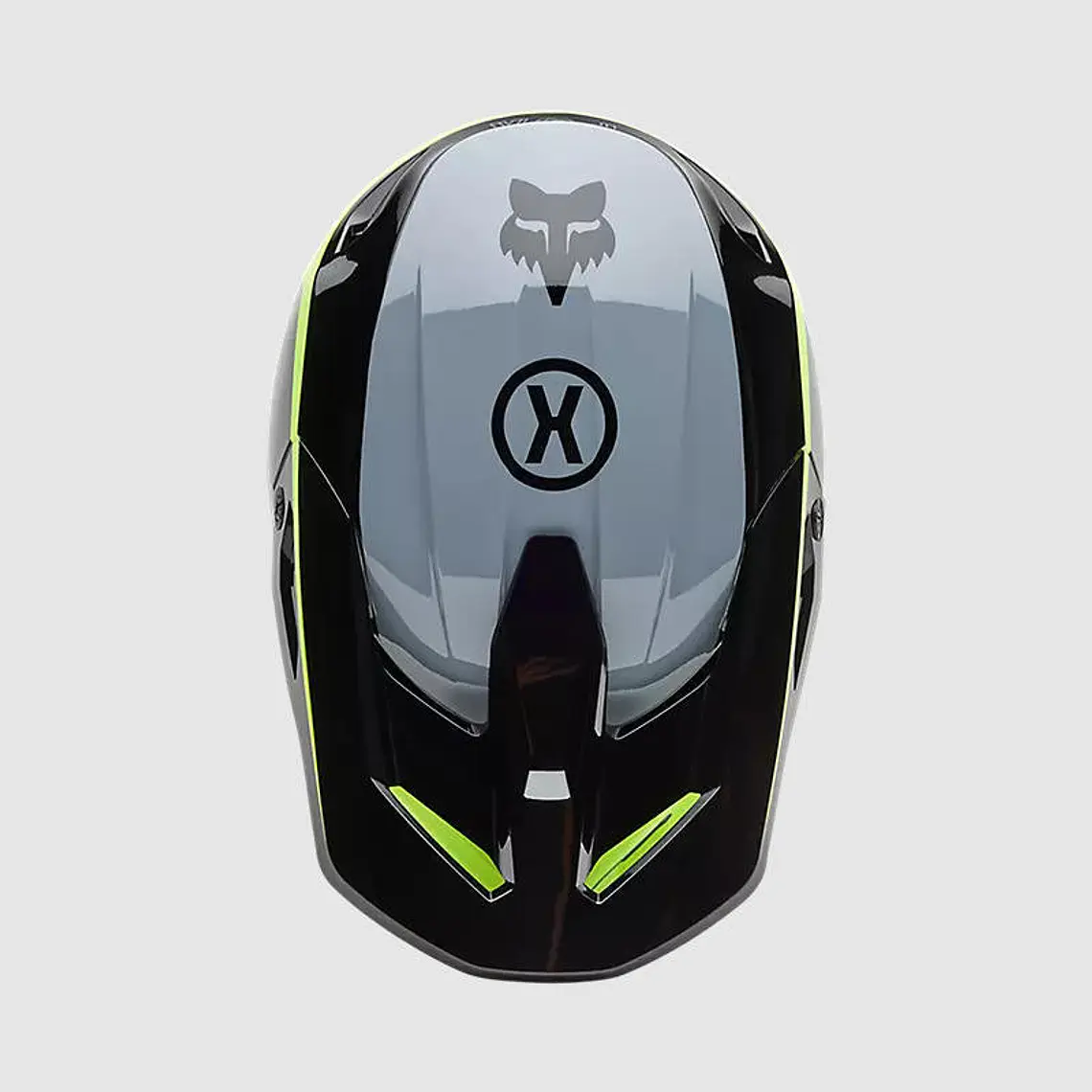Casco Moto V1 Flow Negro/Amarillo Fox 4