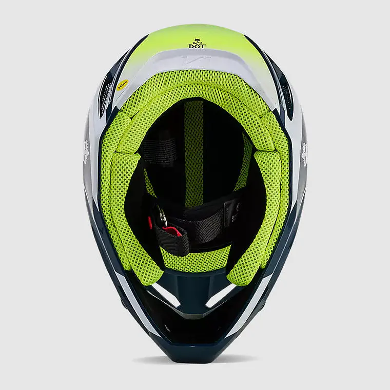 Casco Moto V1 Flora Azul Petroleo Fox 6