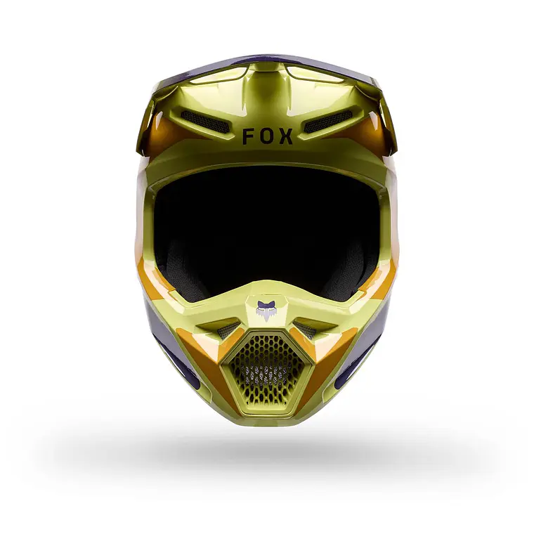 Casco Moto V1 Image Print Amarillo Fox 3