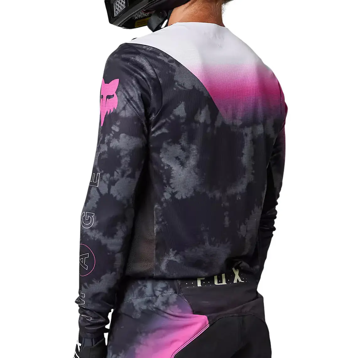 Polera Moto Flexair Detonate Negro Fox 3