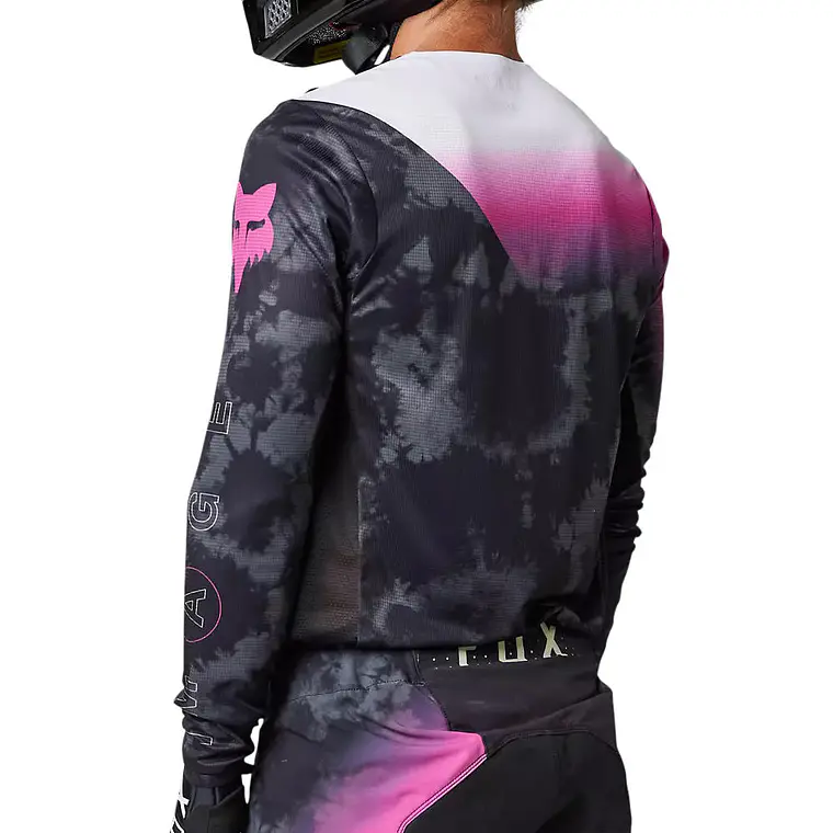 Polera Moto Flexair Detonate Negro Fox 3