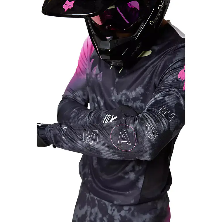 Polera Moto Flexair Detonate Negro Fox 5