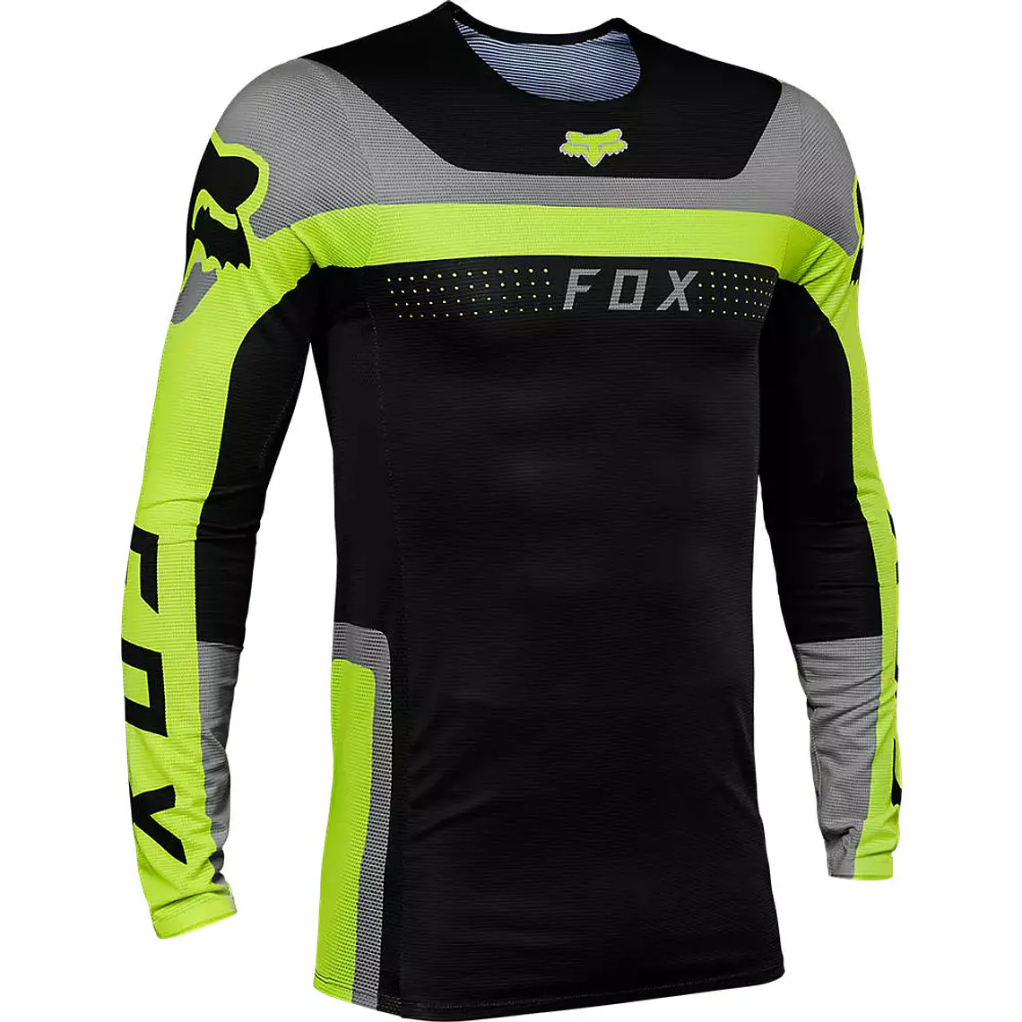 Polera Moto Flexair Efekt Negro/Amarillo/Gris Fox 1