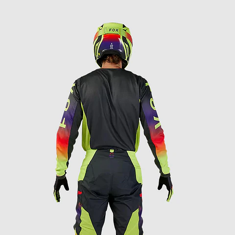 Polera Moto 180 Flora Gris/Amarillo Fox