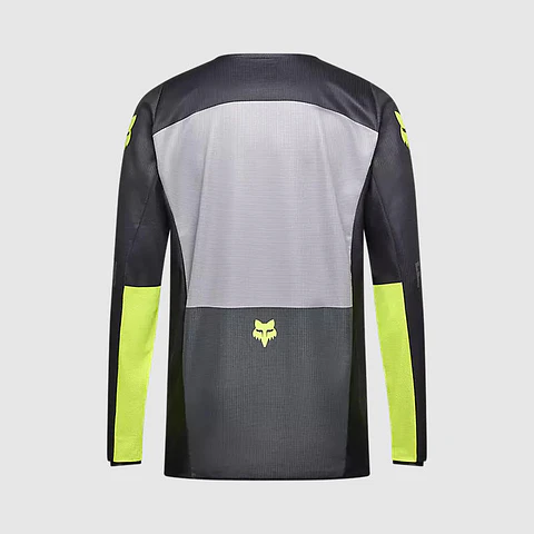 Polera Moto 180 Flow Negro/Amarillo Fox