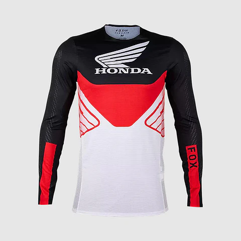 Polera Moto Flexair Honda Rojo/Blanco Fox