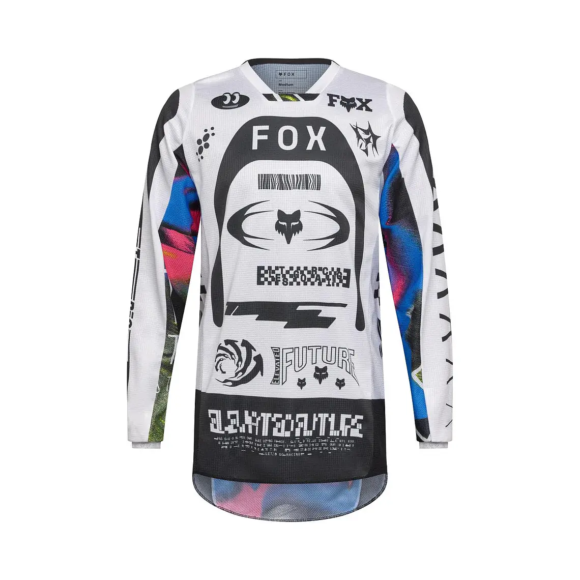 Polera Moto 180 Image Cosmo Blanco/Negro Fox 1