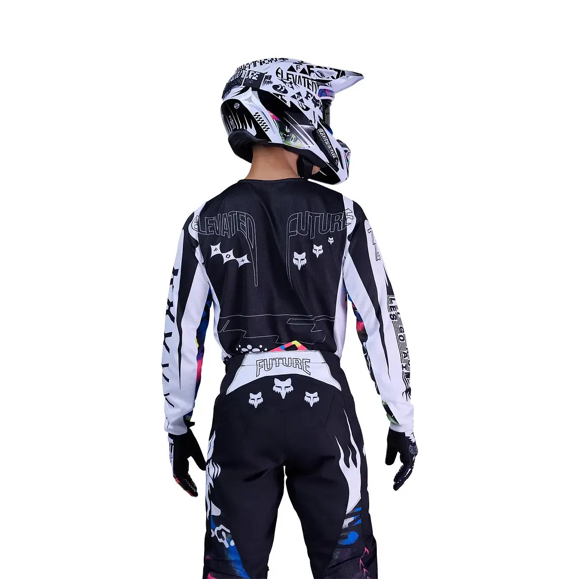 Polera Moto 180 Image Cosmo Blanco/Negro Fox 4