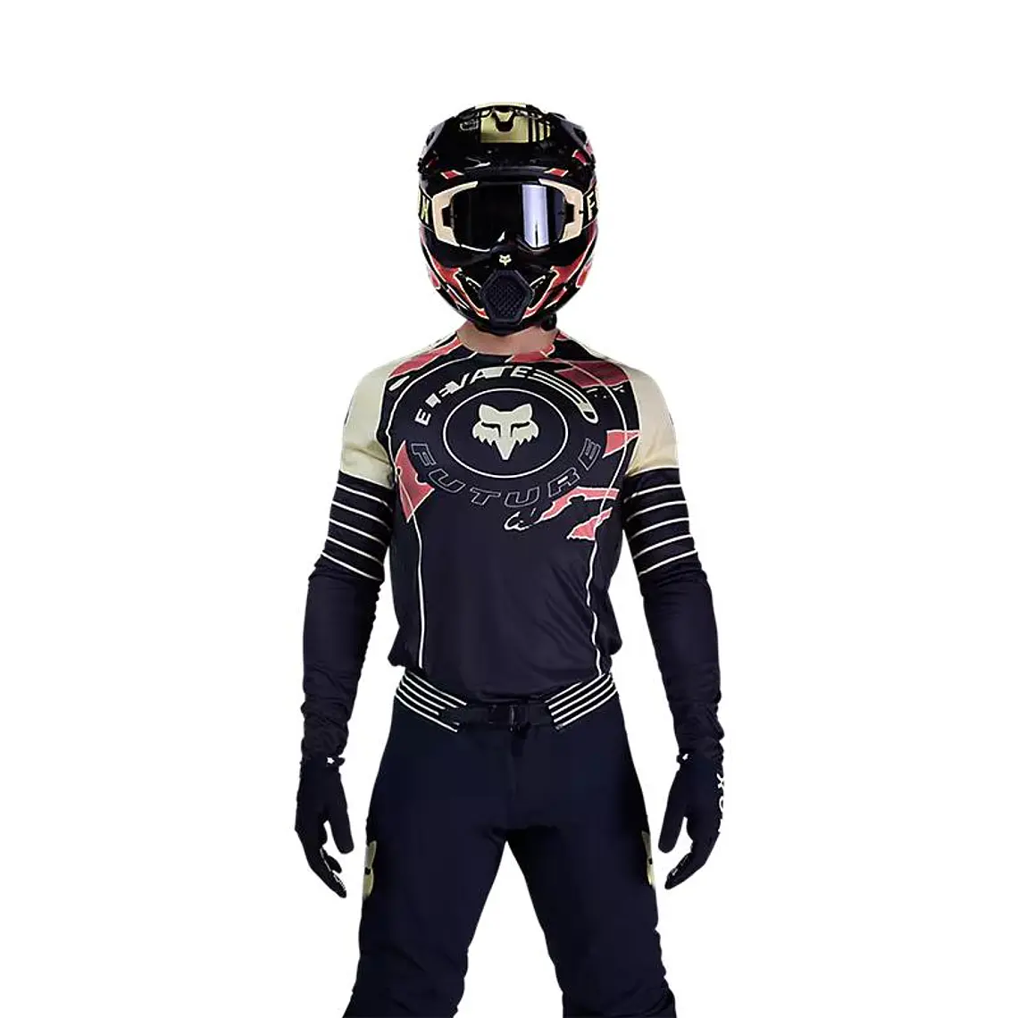 Polera Moto Flexair Inning Negro Fox 3