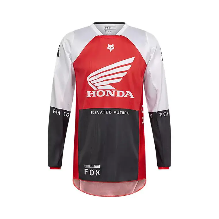 Polera Moto Honda 180 Rojo Fox 1