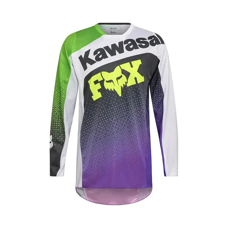 Polera Moto Kawasaki 180 Morado Fox 1