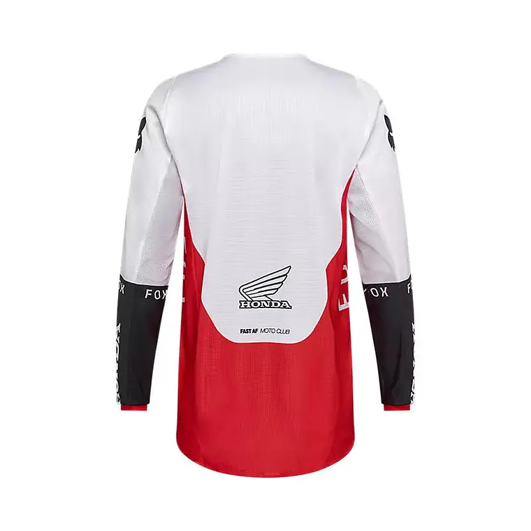 Polera Moto Honda 180 Rojo Fox 2