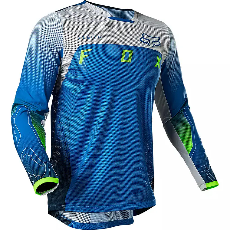 Polera Moto Legion Air Scanz Azul Fox 1