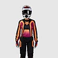 Polera Moto Mujer 180 Ballast Burdeo/Naranjo Fox - Miniatura 2