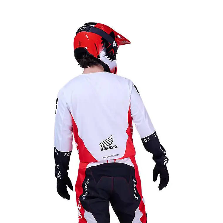 Polera Moto Honda 180 Rojo Fox 4