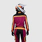Polera Moto Mujer 180 Ballast Burdeo/Naranjo Fox - Miniatura 3