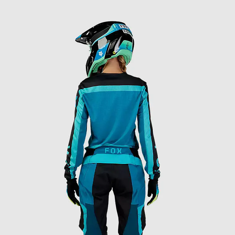 Polera Moto Mujer 180 Ballast Celeste Fox 3
