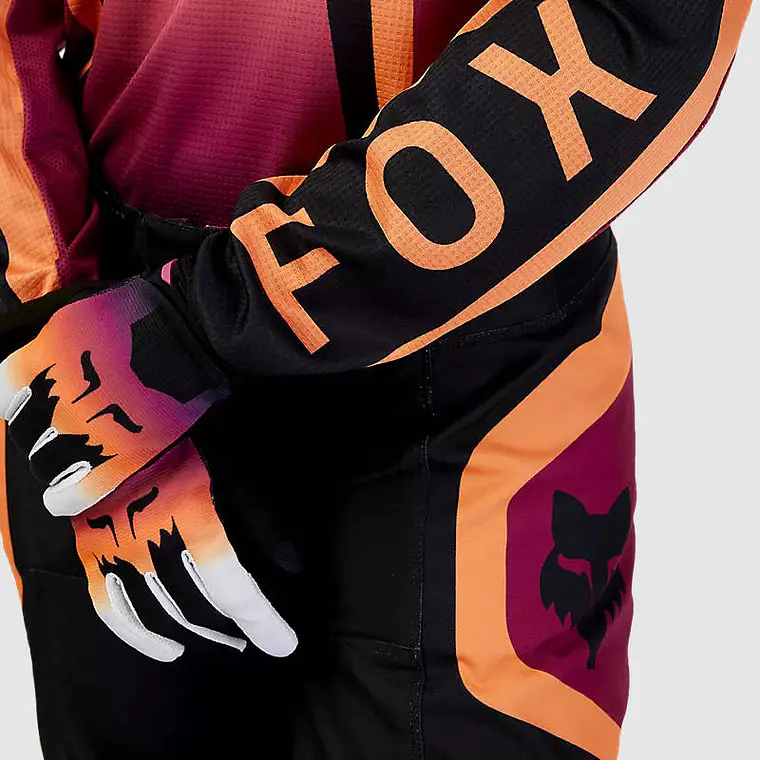 Polera Moto Mujer 180 Ballast Burdeo/Naranjo Fox 6