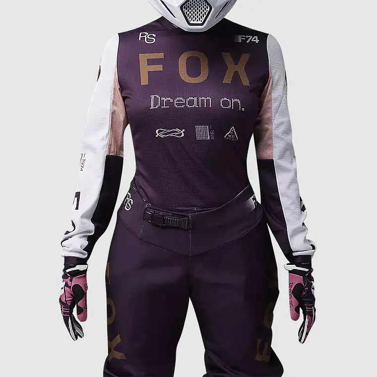 Polera Moto Mujer 180 Race Spec Morado Fox 3
