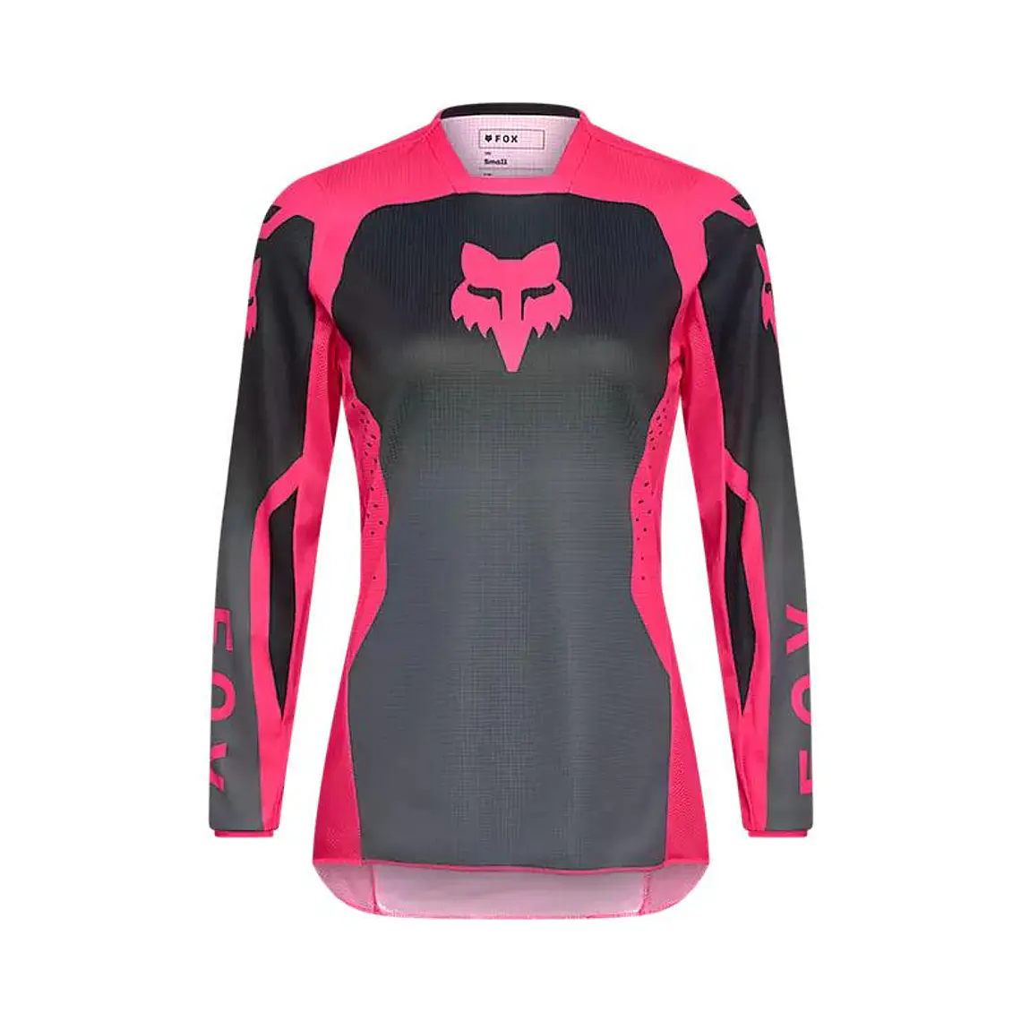 Polera Moto Mujer 180 Shield Negro/Rosado Fox 1