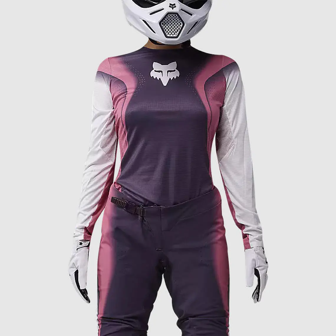 Polera Moto Mujer Flexair Infinite Morado Fox 3