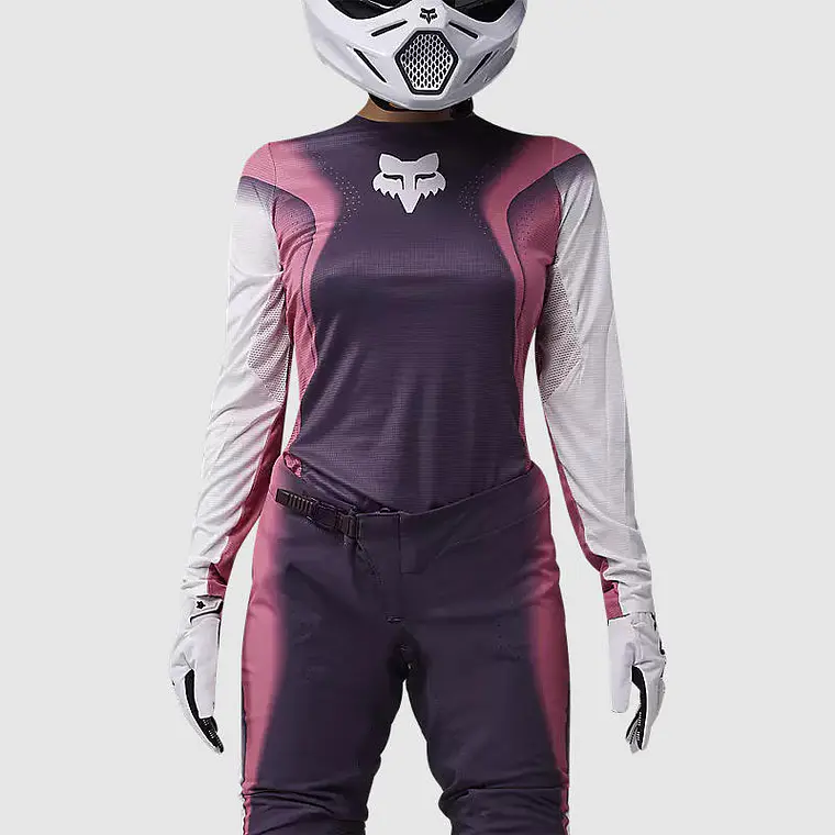 Polera Moto Mujer Flexair Infinite Morado Fox 3