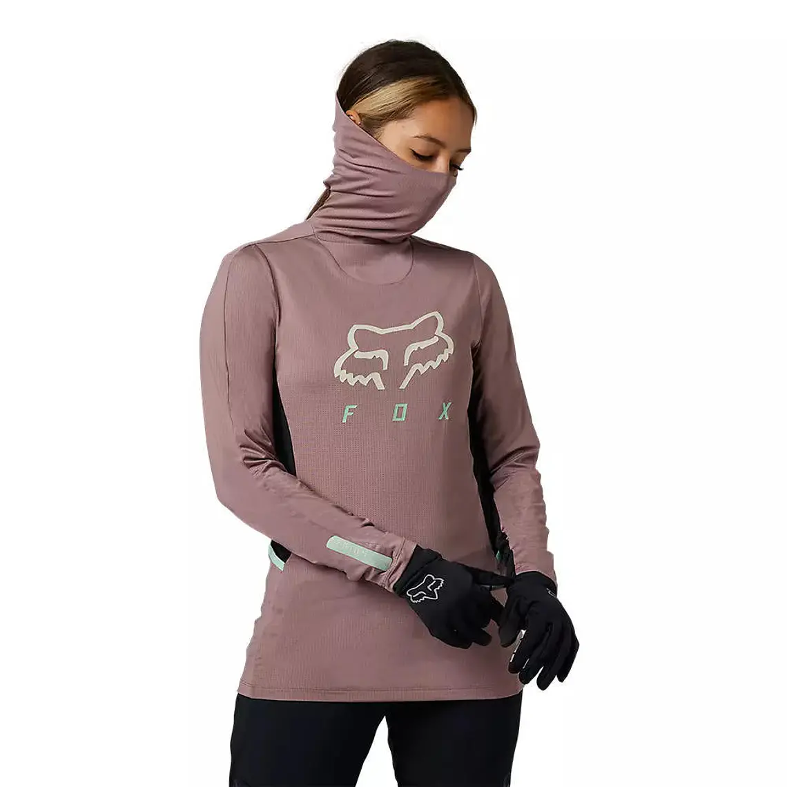 Polera Moto Mujer Ranger Drive Morado Fox 2