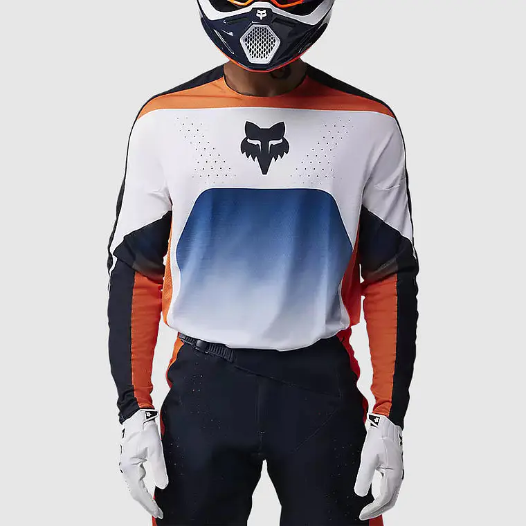 Polera Moto 360 Divider Naranjo Fox 3