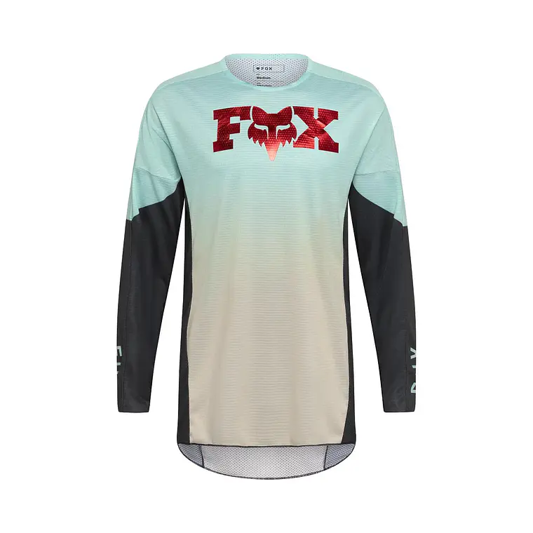 Polera Moto 360 Drip Celeste Fox 1