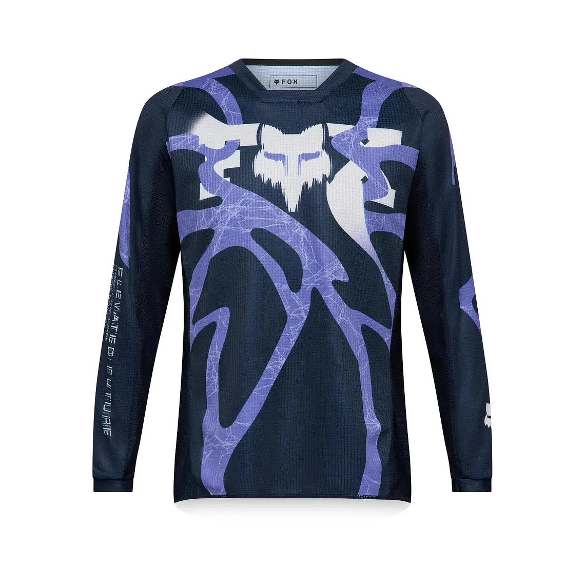 Polera Moto Niño 180 Diffuse SE Azul/Morado Fox 1