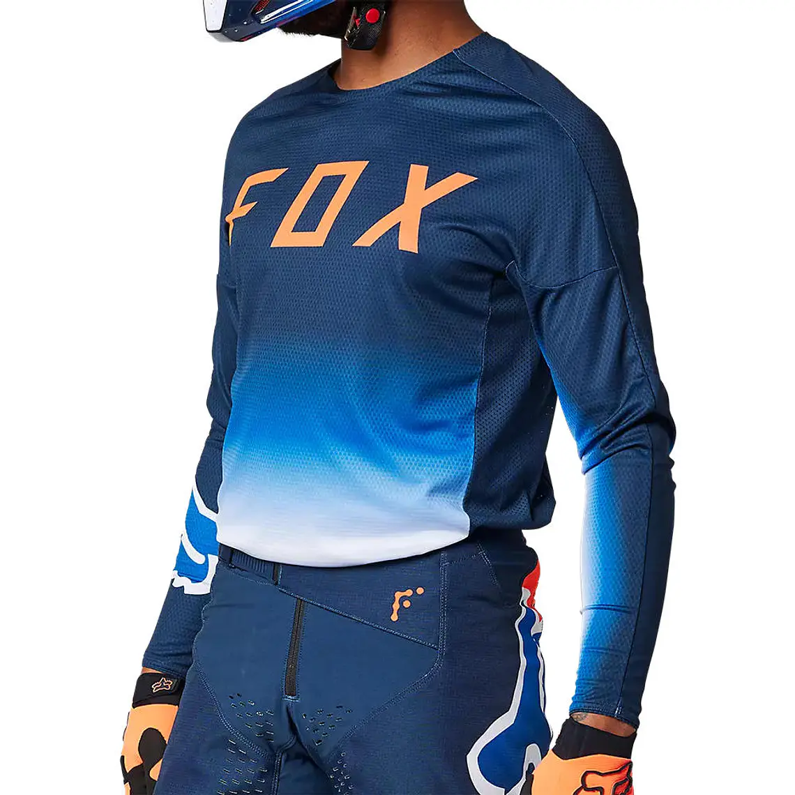 Polera Moto 360 Fgmnt Azul Fox 2