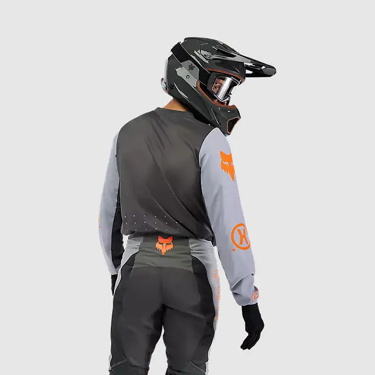 Polera Moto Off-Road Ranger Air Gris Fox 4