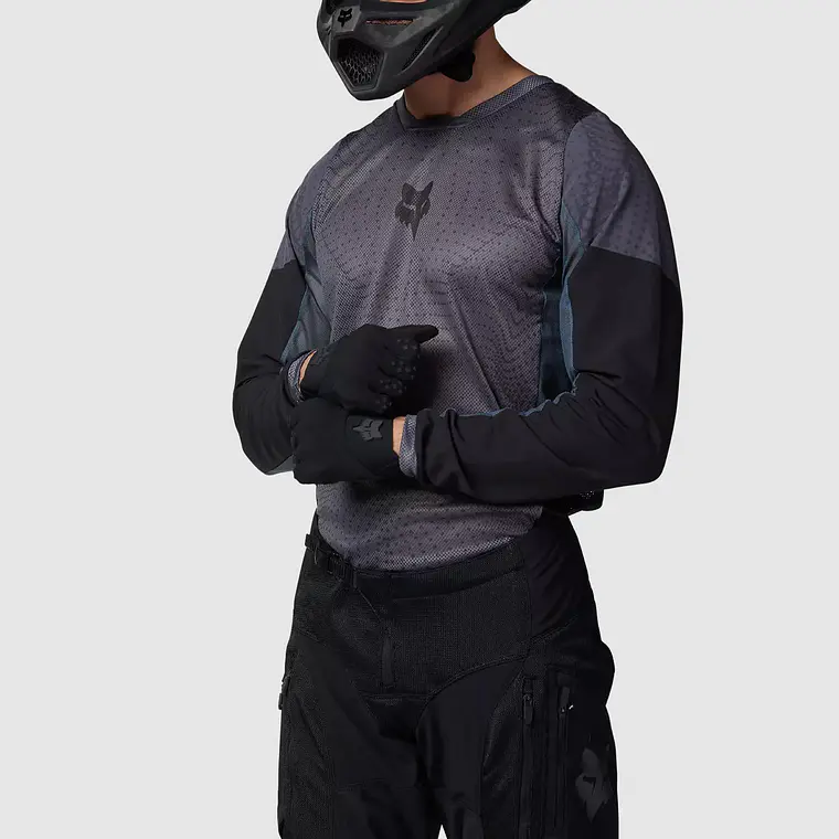 Polera Moto Ranger Air Offroad Gris Oscuro Fox 3