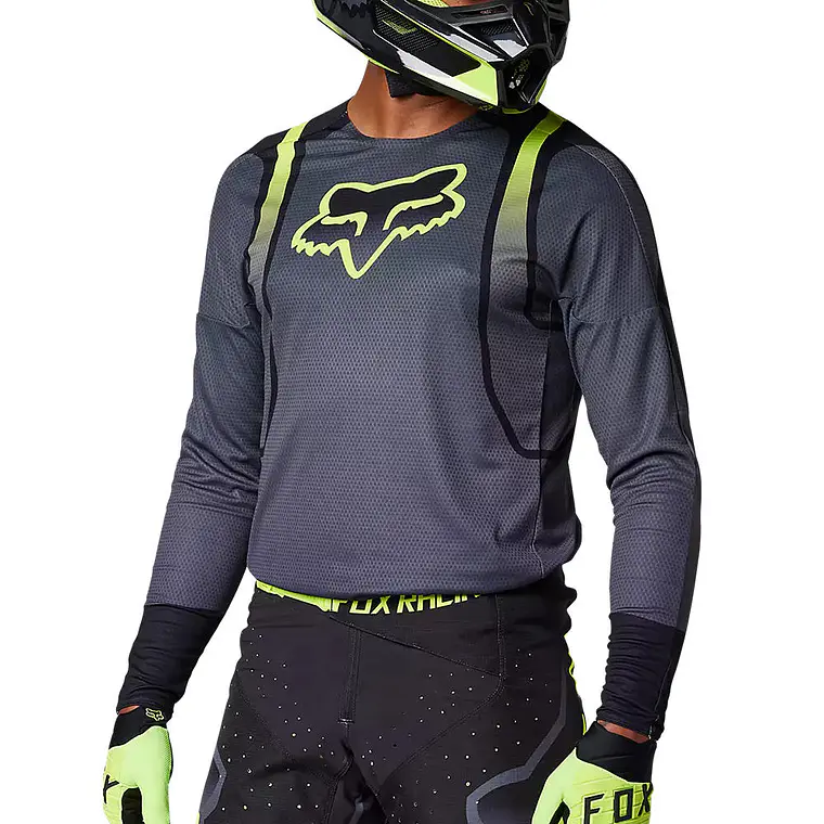 Polera Moto 360 Vizen Negro/Amarillo Fox 2