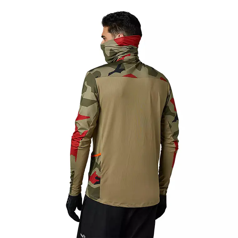 Polera Moto Ranger Drive Camo Verde Fox 3