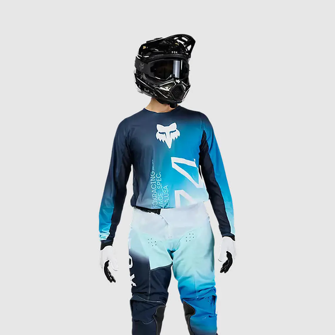 Polera Moto Air Haze 180 Azul Fox 3