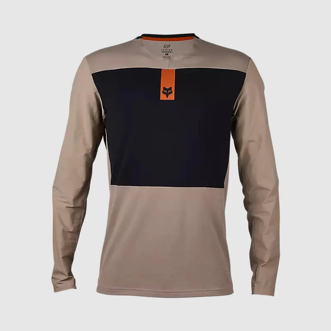 Polera Moto Defend Off Road Manga Larga Cafe Claro Fox 1