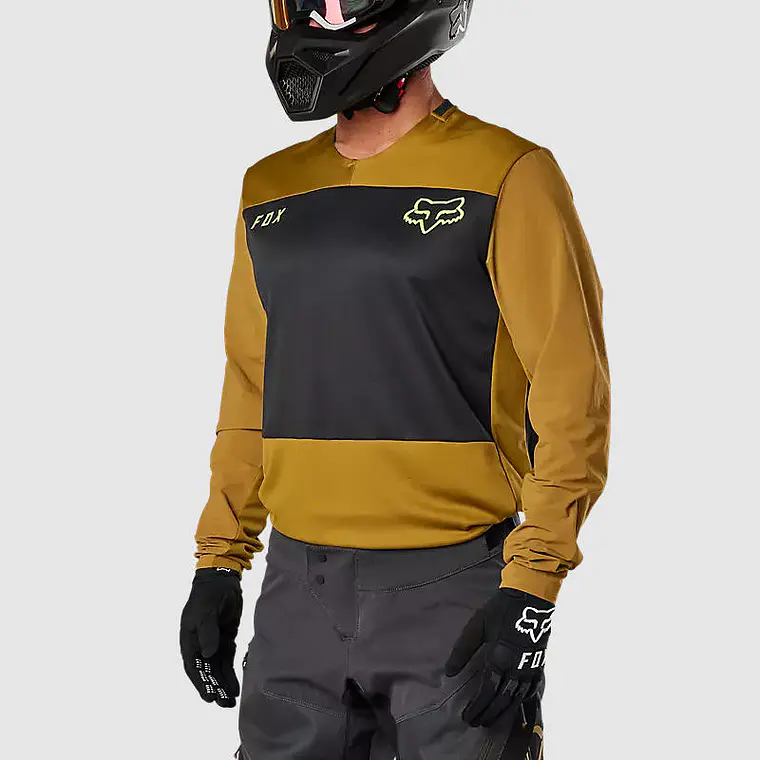 Polera Moto Defend Offroad Camel Fox 2