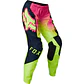Pantalon Moto Mujer 180 Leed Rosado/Amarillo Fox - Miniatura 1