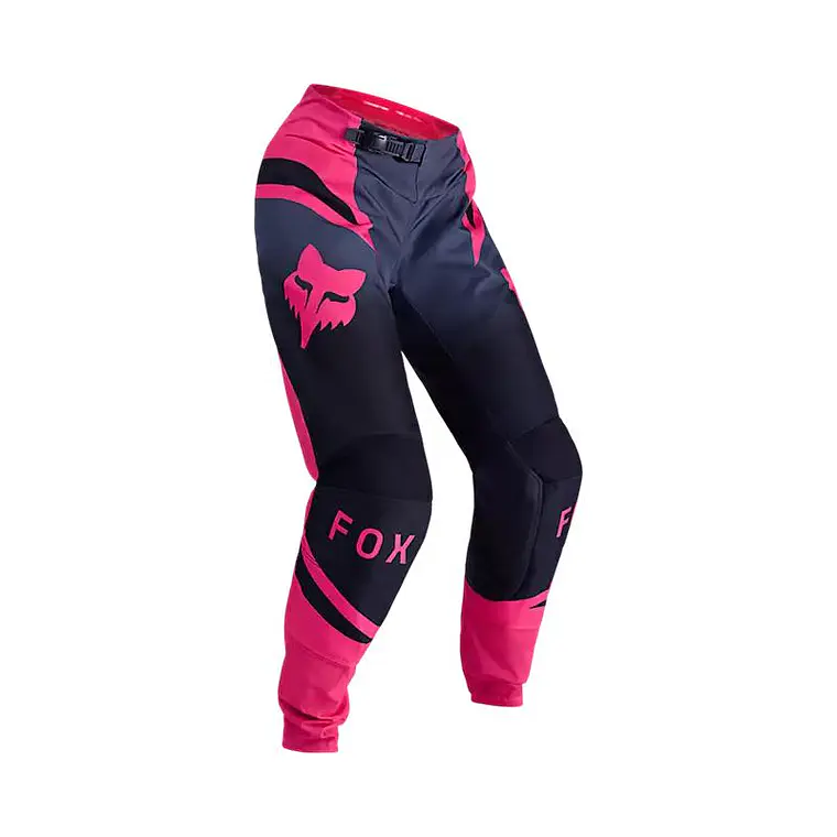 Pantalon Moto Mujer 180 Shield Negro/Rosado Fox 1