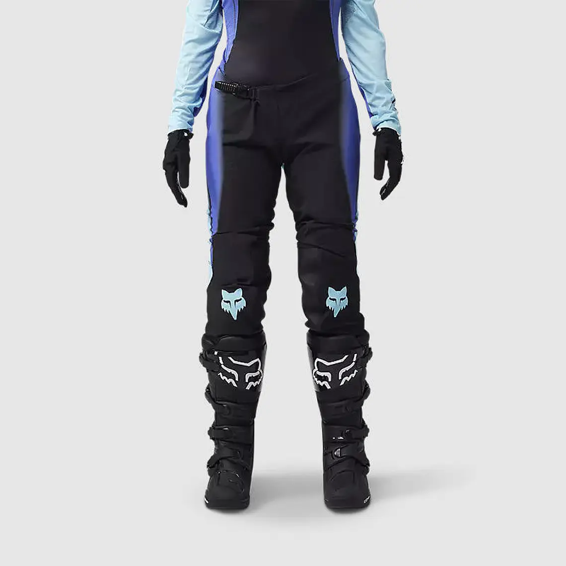 Pantalon Moto Mujer Flexair Infinite Azul/Negro Fox 3