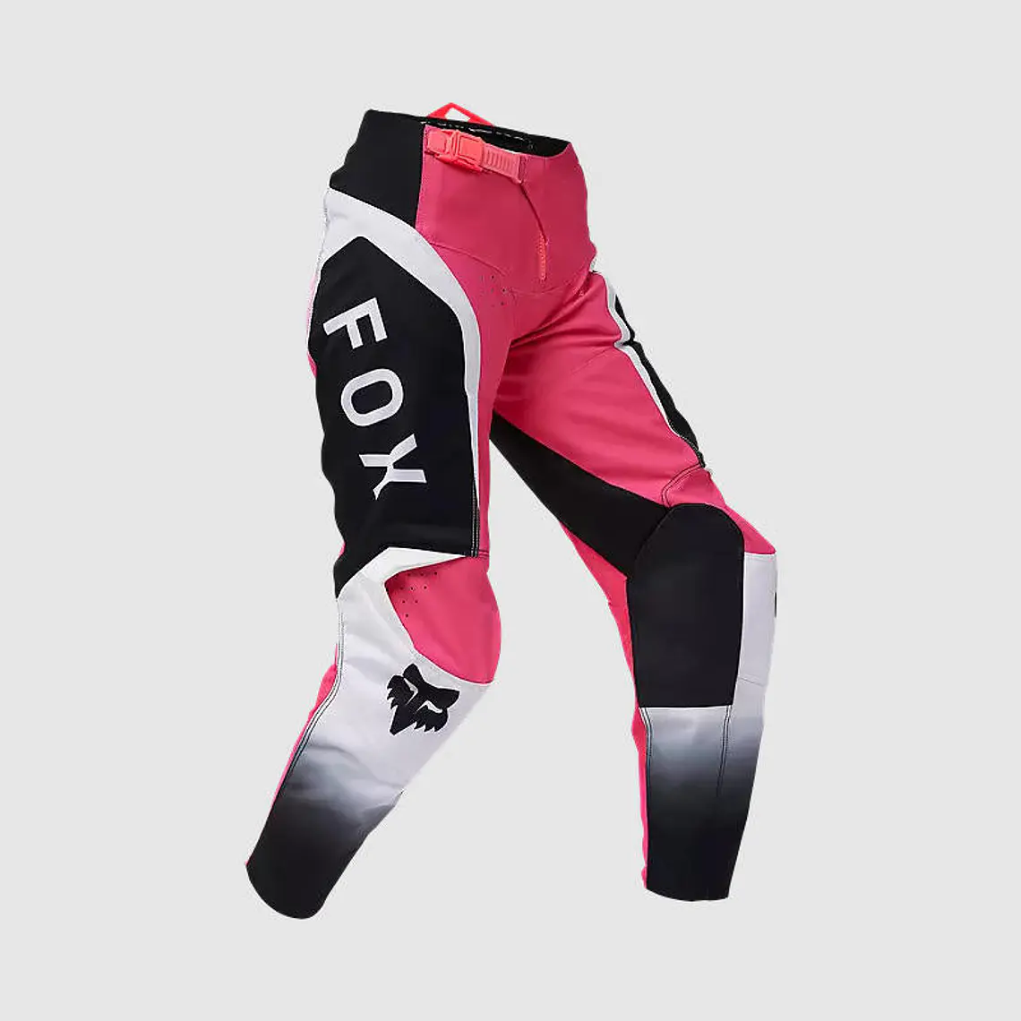Pantalon Moto Niña 180 Lean Rosado/Negro Fox 1