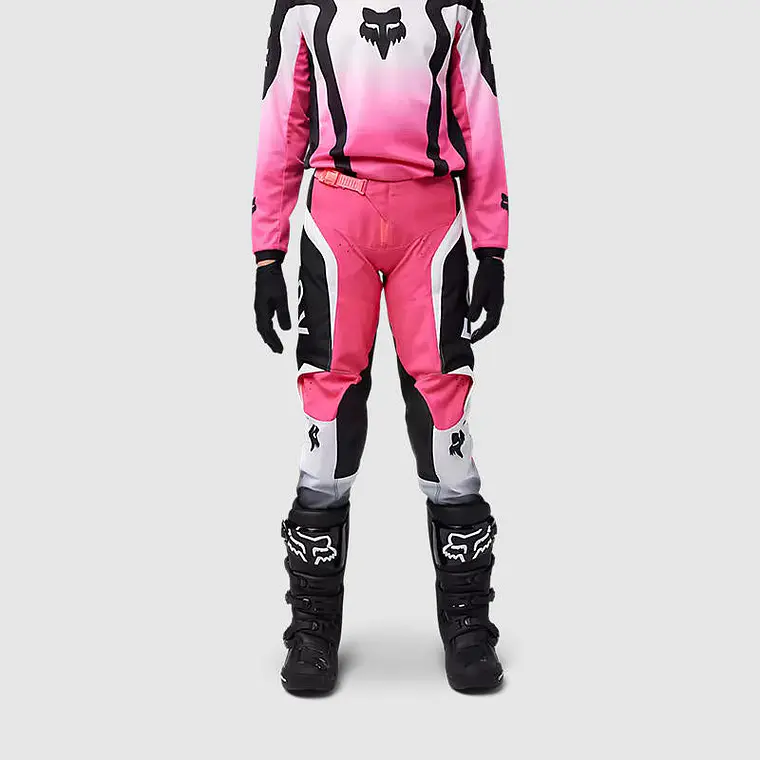 Pantalon Moto Niña 180 Lean Rosado/Negro Fox 3