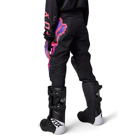 Pantalon Moto Niña 180 Toxsyk Negro/Rosado Fox