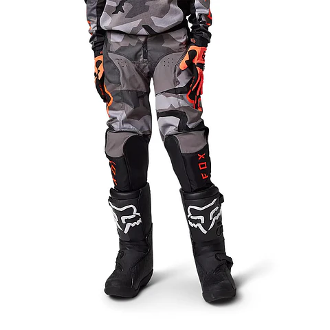 Pantalon Moto Niño 180 BKNR Camo Gris/Naranjo Fox