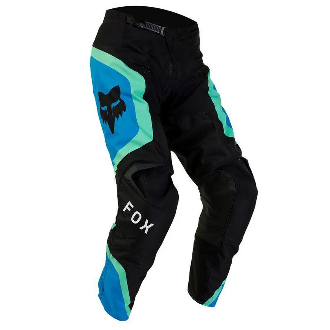 Pantalon Moto Niño 180 Ballast Negro/Azul Fox 1