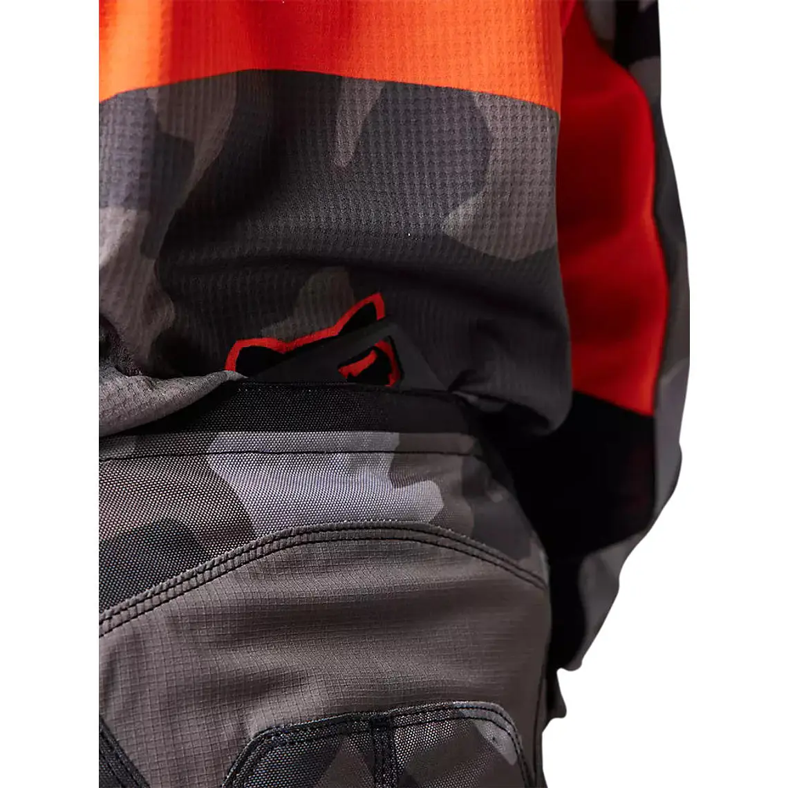 Pantalon Moto Niño 180 BKNR Camo Gris/Naranjo Fox 3