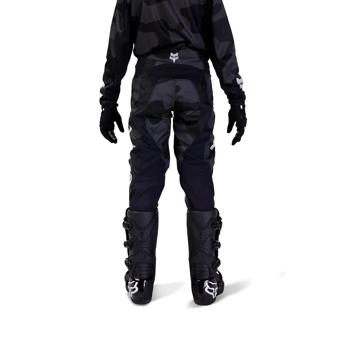 Pantalon Moto Niño 180 Bnkr Negro Fox 4