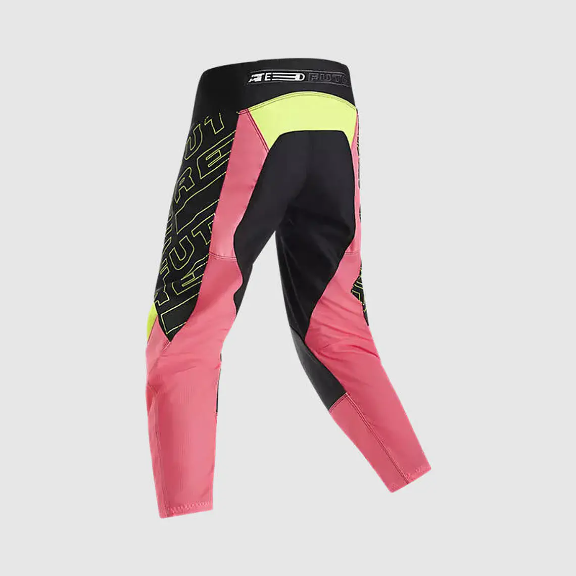 Pantalon Moto Niño 180 Elevated Negro/Rosado Fox 2