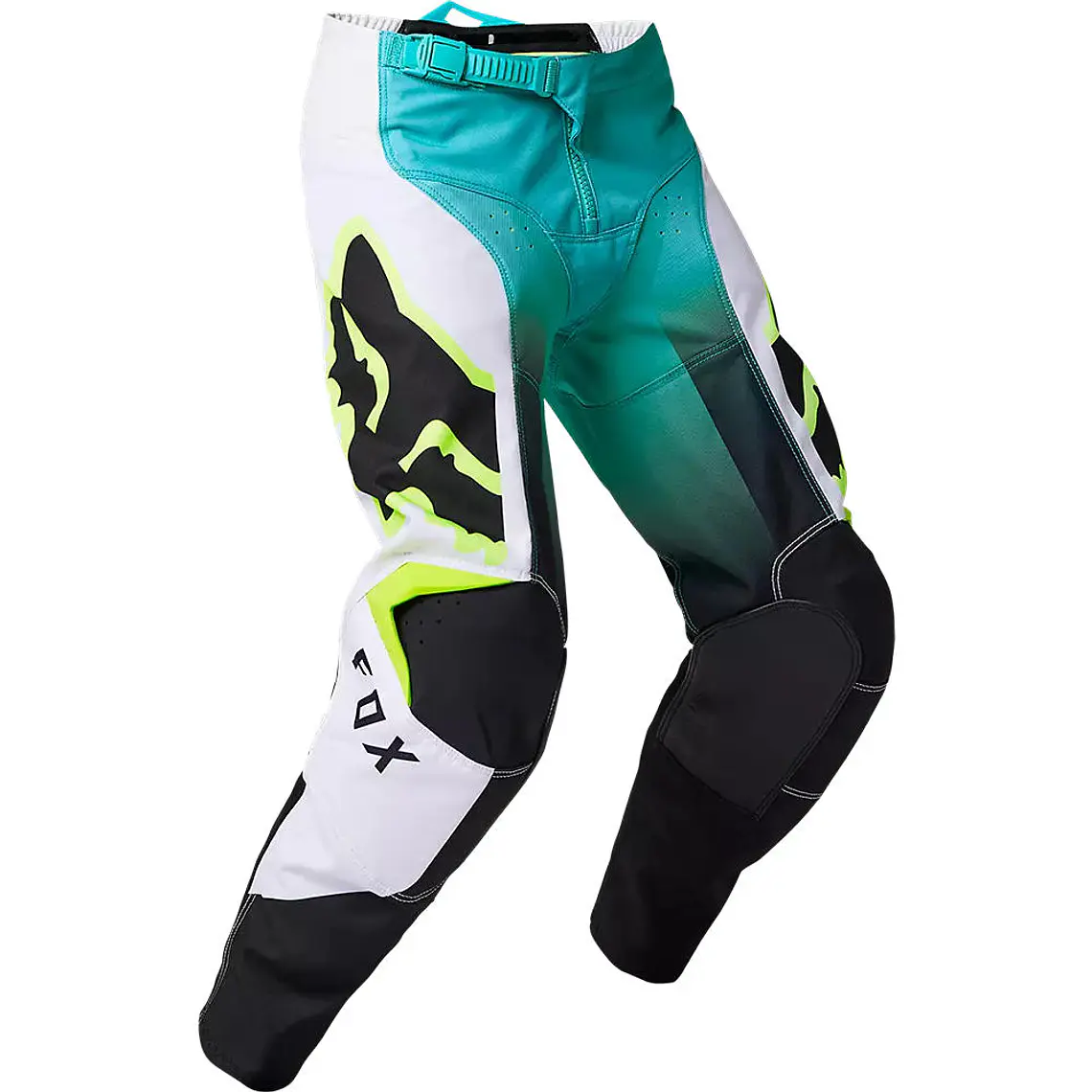 Pantalon Moto Niño 180 Leed Celeste Fox 1